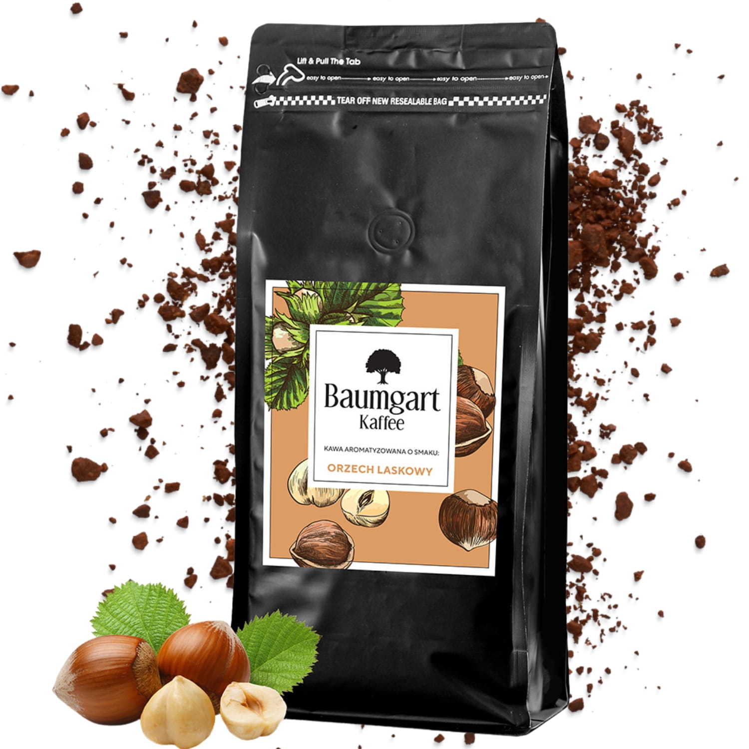 Kawa Smakowa Orzechowa mielona 1 kg 100% Arabica