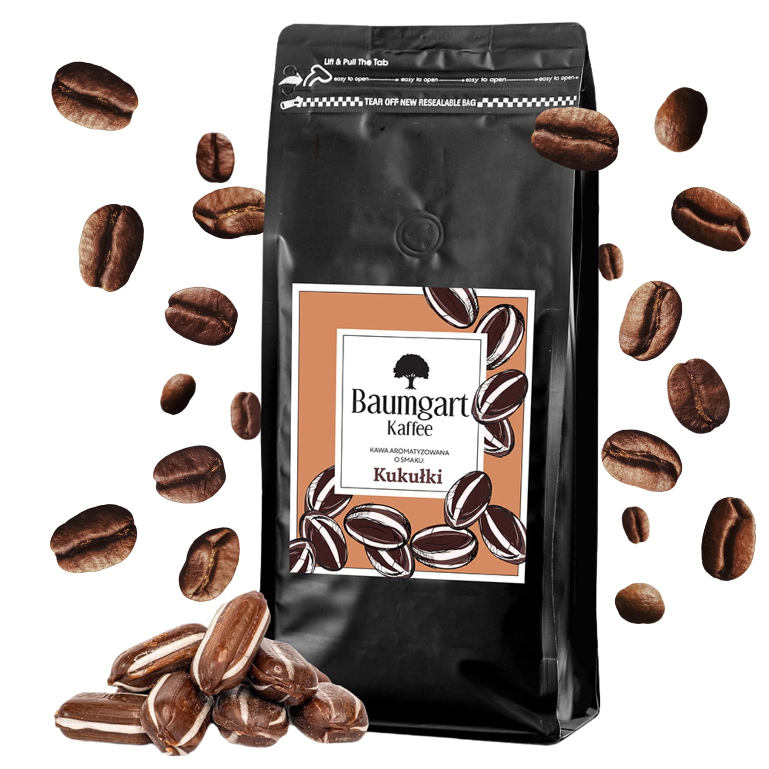 Kawa Smakowa Kukułkowa ziarnista 1 kg 100% Arabica
