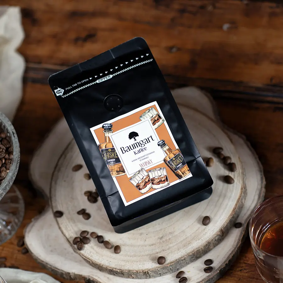Kawa Smakowa Whisky ziarnista 200g 100% Arabica