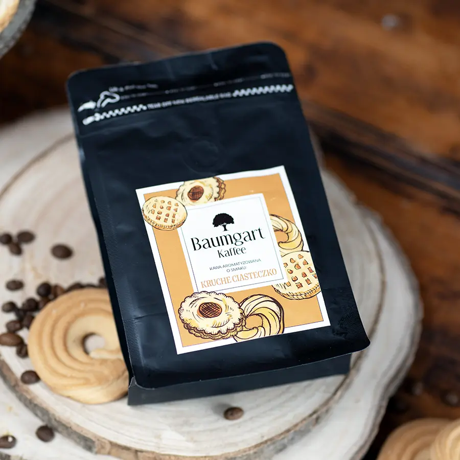 Kawa Smakowa Kruche Ciasteczko mielona 200g 100% Arabica