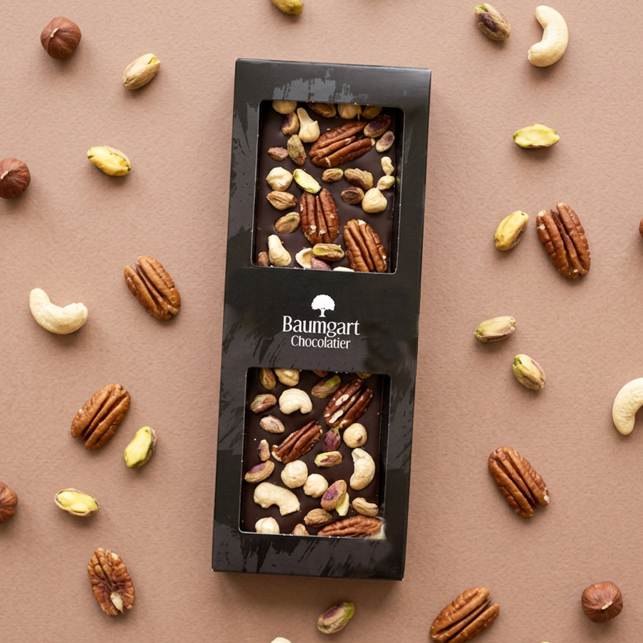 Czekolada deserowa - miks orzechów 140 g - Premium